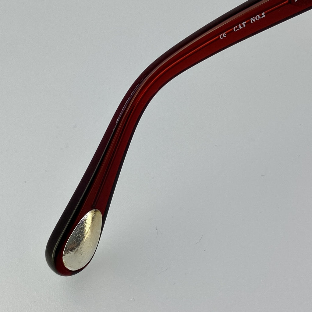 Ann Demeulemeester Men's Sunglasses Flat Top Red and Blue