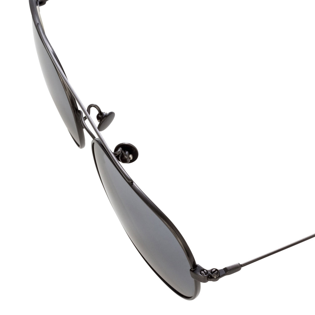 Ann Demeulemeester Sunglasses Round Gun Metal and Grey