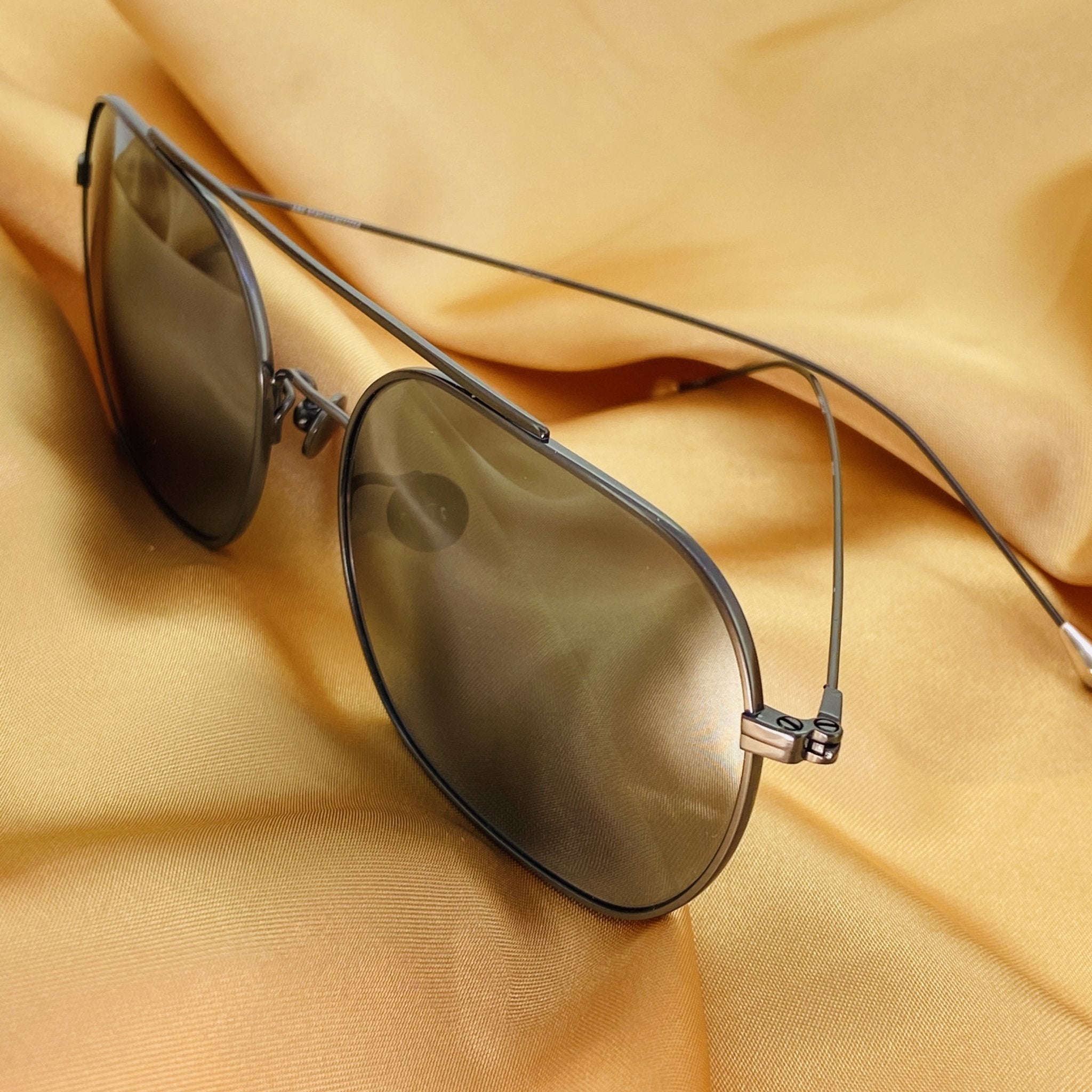Ann Demeulemeester Sunglasses Round Gun Metal and Grey