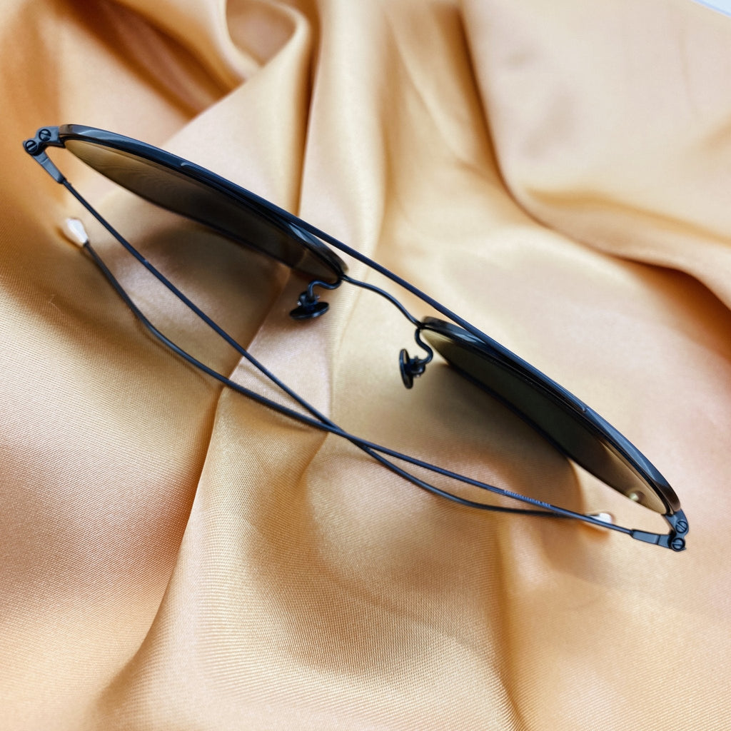 Ann Demeulemeester Sunglasses Round Gun Metal and Grey