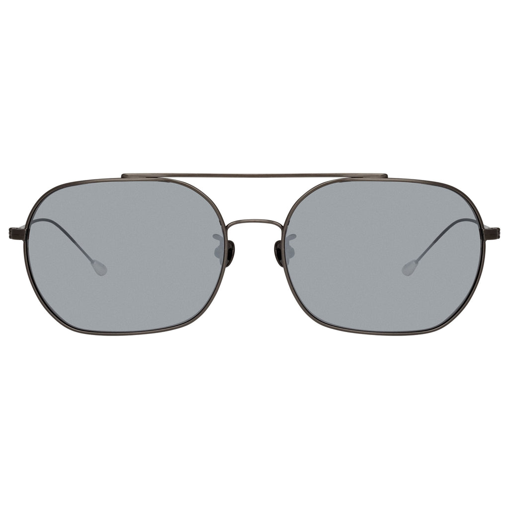 Ann Demeulemeester Sunglasses Round Gun Metal and Grey