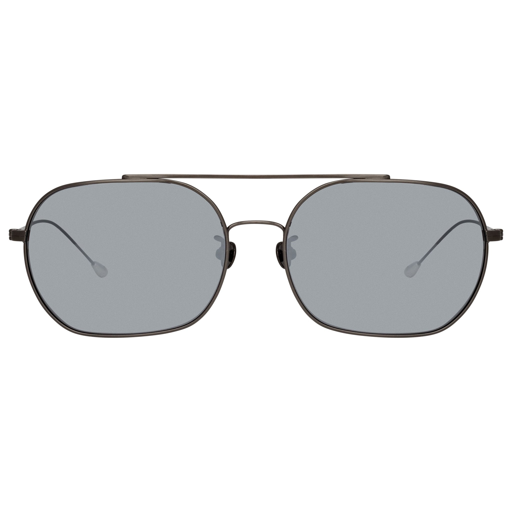 Ann Demeulemeester Sunglasses Round Gun Metal and Grey