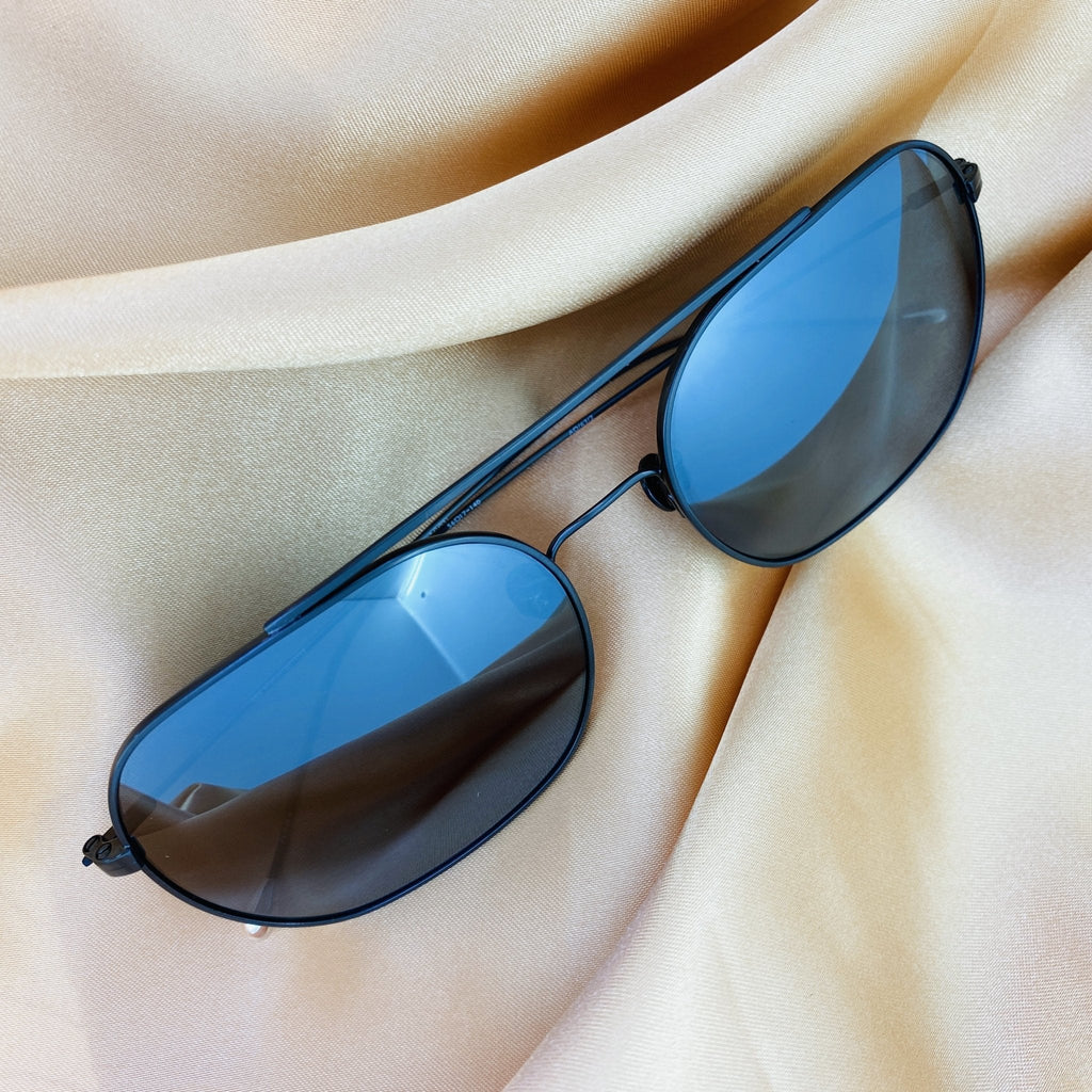 Ann Demeulemeester Sunglasses Round Gun Metal and Grey
