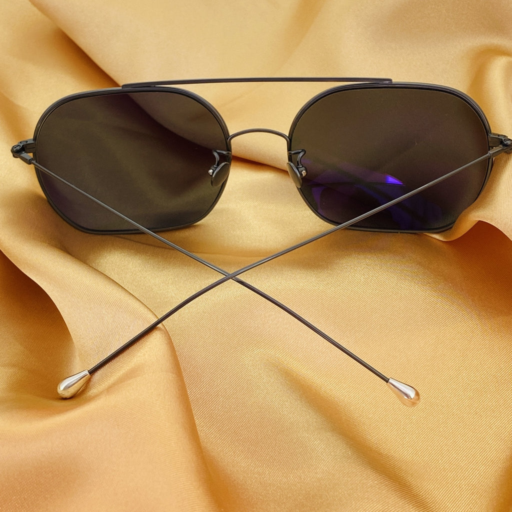 Ann Demeulemeester Sunglasses Round Gun Metal and Grey