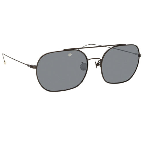 Ann Demeulemeester Sunglasses Round Gun Metal and Grey