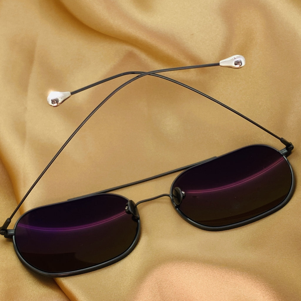 Ann Demeulemeester Sunglasses Round Gun Metal and Grey