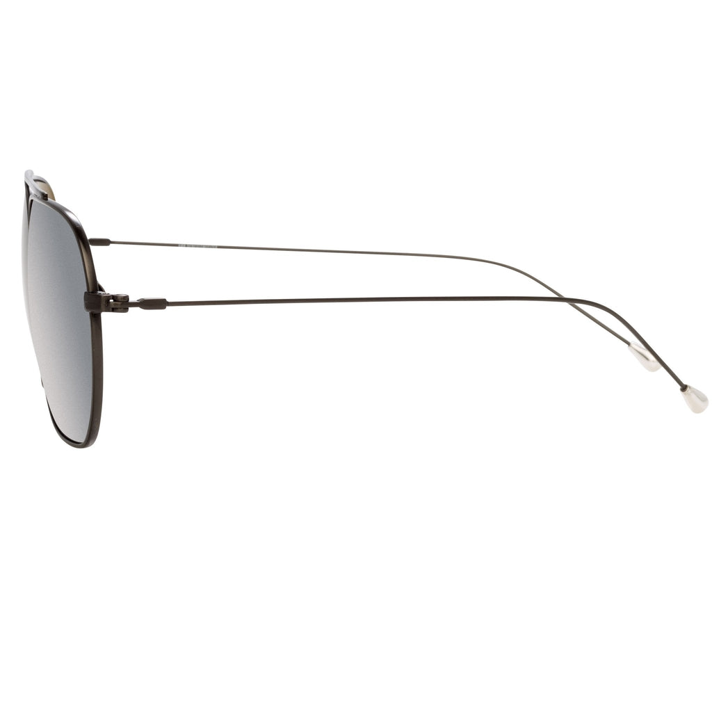 Ann Demeulemeester Sunglasses Round Gun Metal and Grey