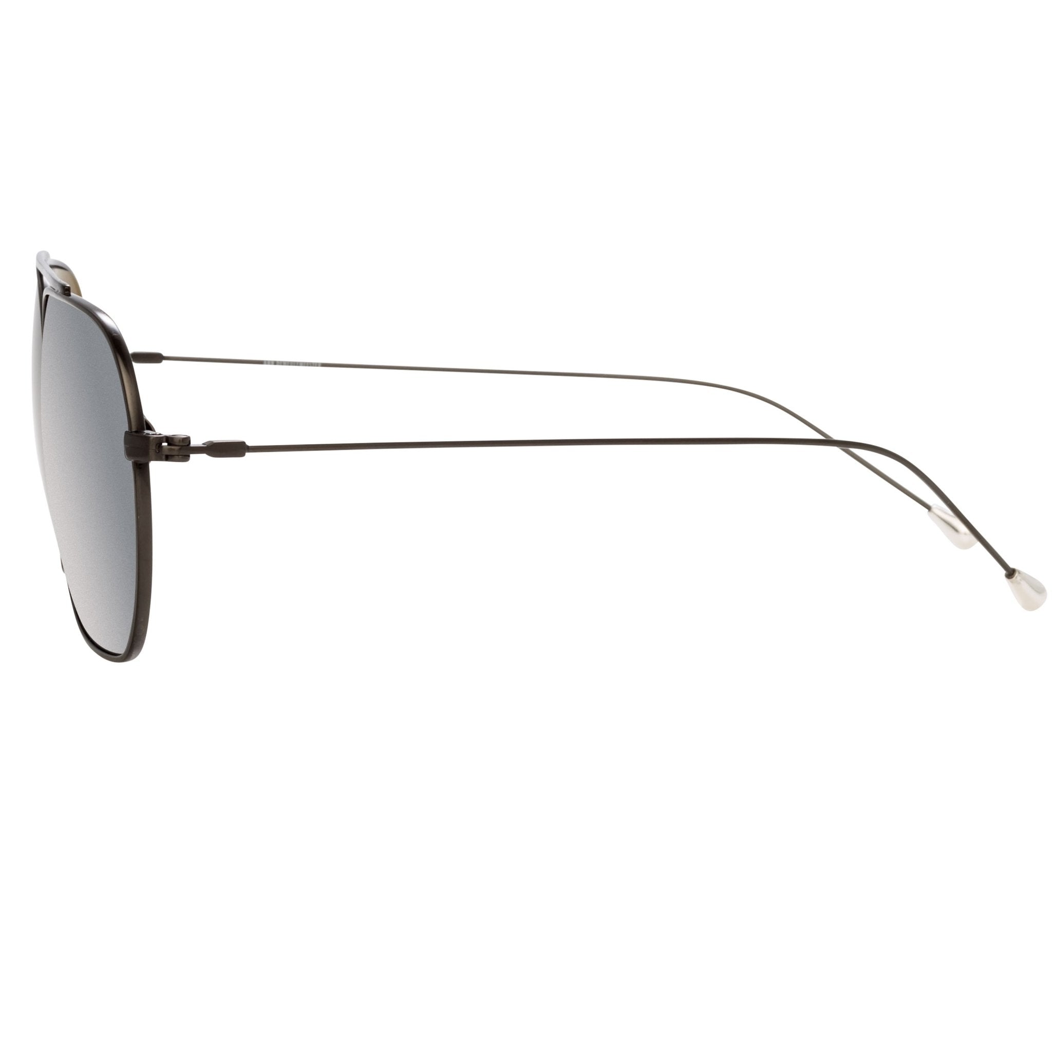 Ann Demeulemeester Sunglasses Round Gun Metal and Grey