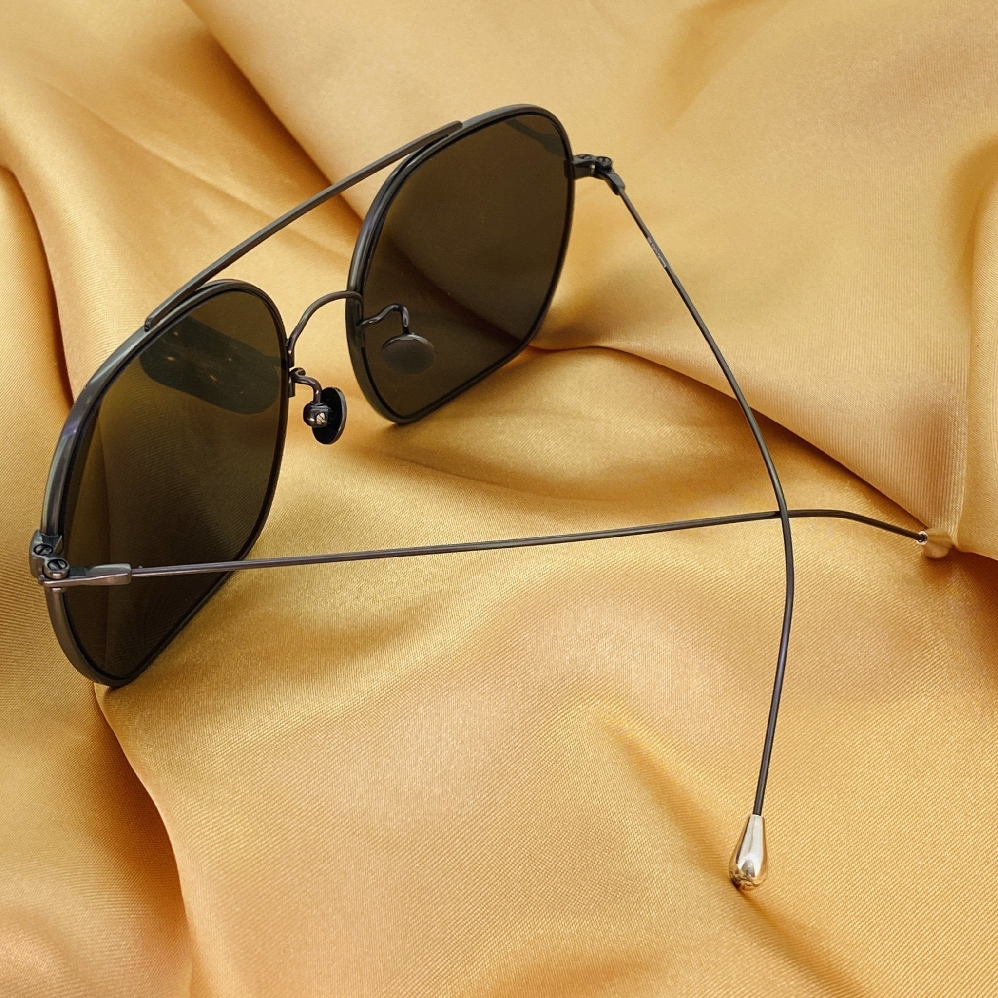 Ann Demeulemeester Sunglasses Round Gun Metal and Grey