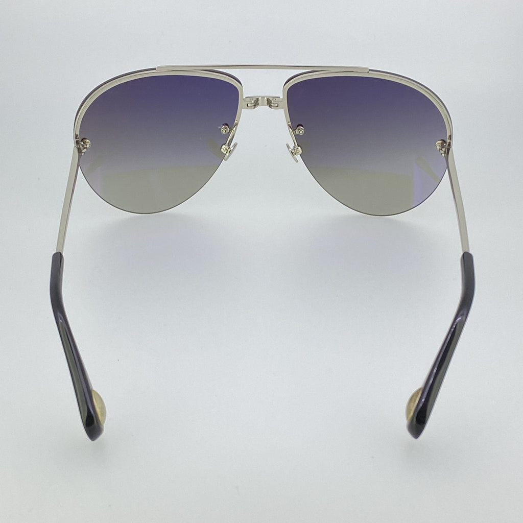 Ann Demeulemeester Men's Sunglasses White Gold and Gray