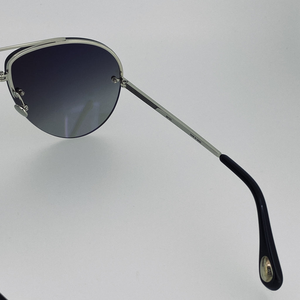 Ann Demeulemeester Men's Sunglasses White Gold and Gray
