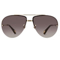 Ann Demeulemeester Men's Sunglasses White Gold and Gray
