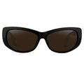 Ann Demeulemeester Sunglasses Cat Eye Black and Grey