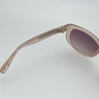 Ann Demeulemeester Sunglasses Cat Eye Blush Pink and Brown