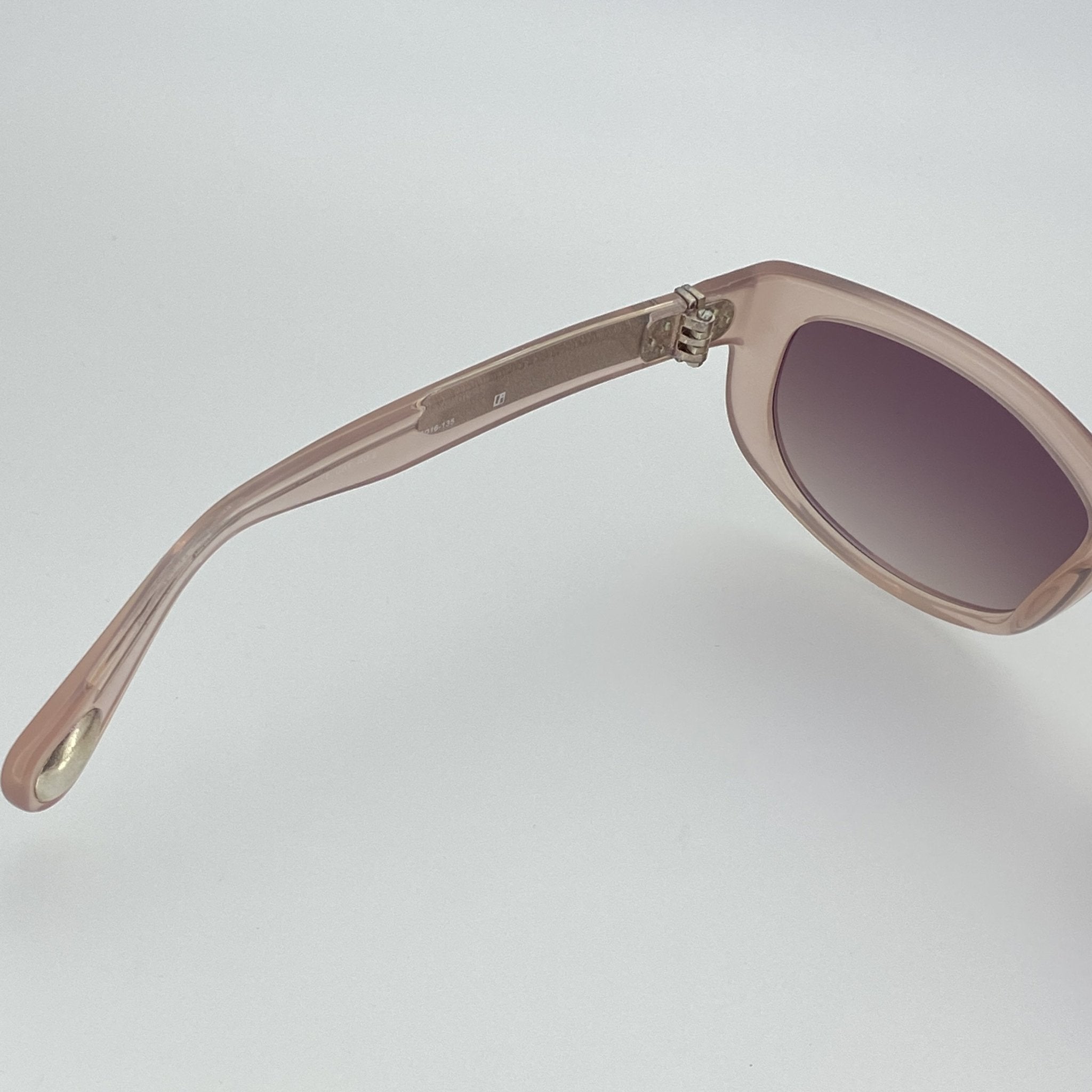 Ann Demeulemeester Sunglasses Cat Eye Blush Pink and Brown