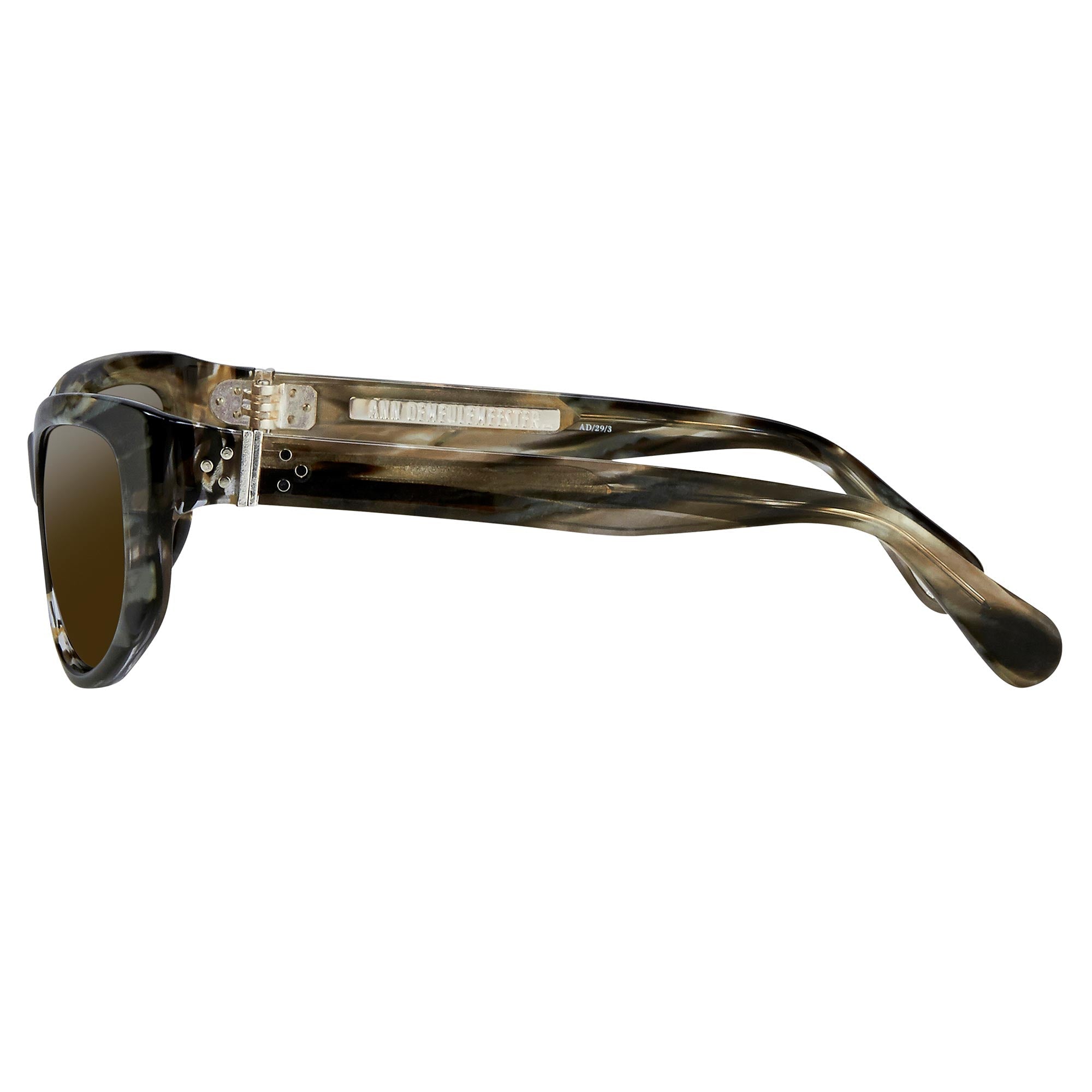 Ann Demeulemeester Ladies Sunglasses Cat Eye Tortoise Shell and Brown