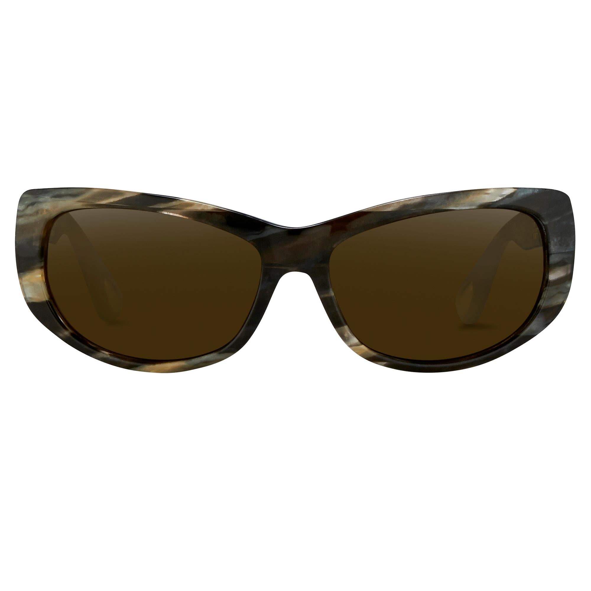 Ann Demeulemeester Ladies Sunglasses Cat Eye Tortoise Shell and Brown