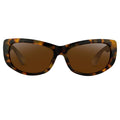 Ann Demeulemeester Ladies Sunglasses Cat Eye Tortoise Shell and Brown