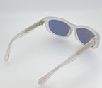 Ann Demeulemeester Ladies Sunglasses Cat Eye White and Grey