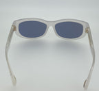 Ann Demeulemeester Ladies Sunglasses Cat Eye White and Grey