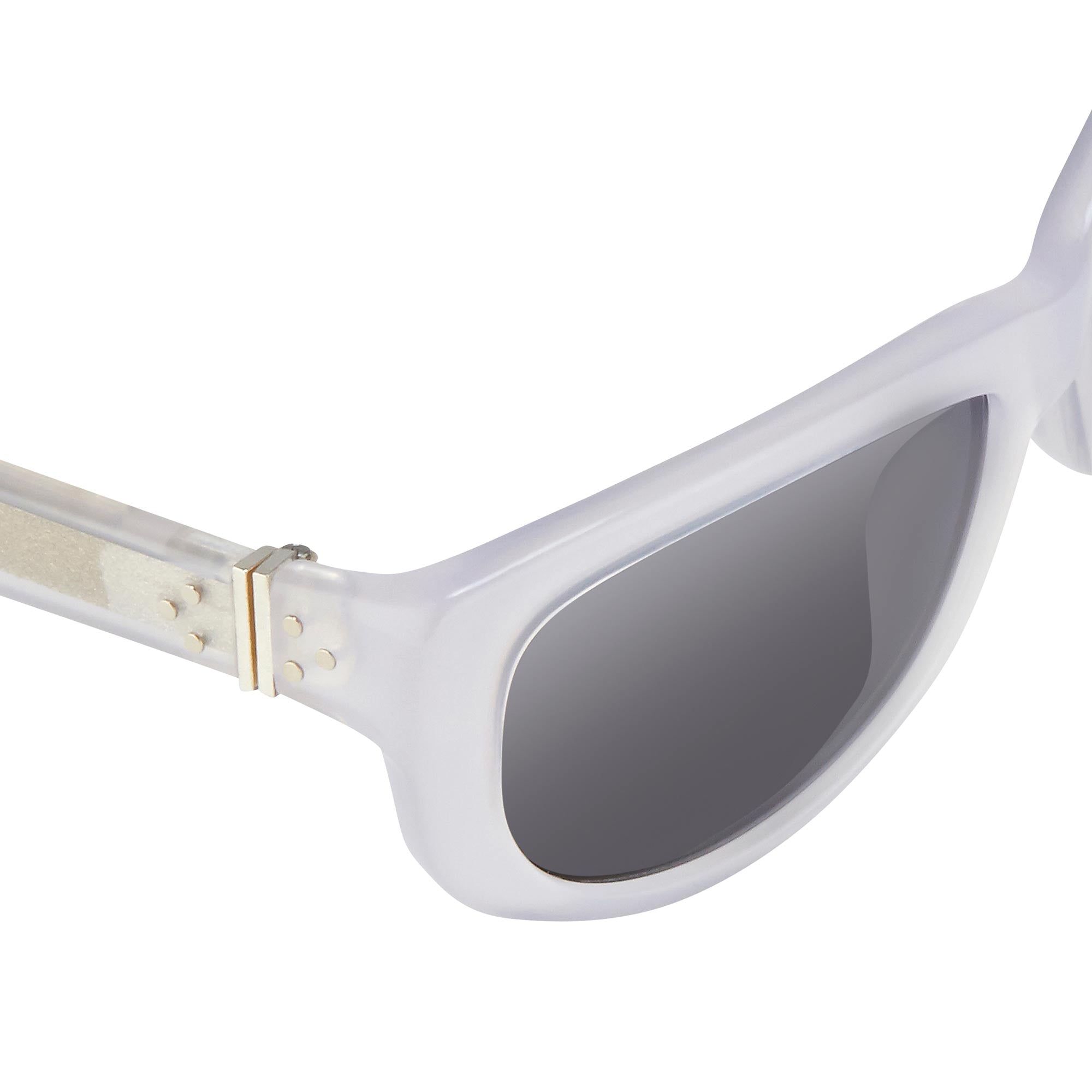Ann Demeulemeester Ladies Sunglasses Cat Eye White and Grey
