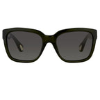 Ann Demeulemeester Sunglasses D-Frame Green