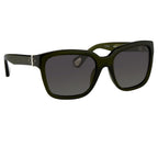 Ann Demeulemeester Sunglasses D-Frame Green