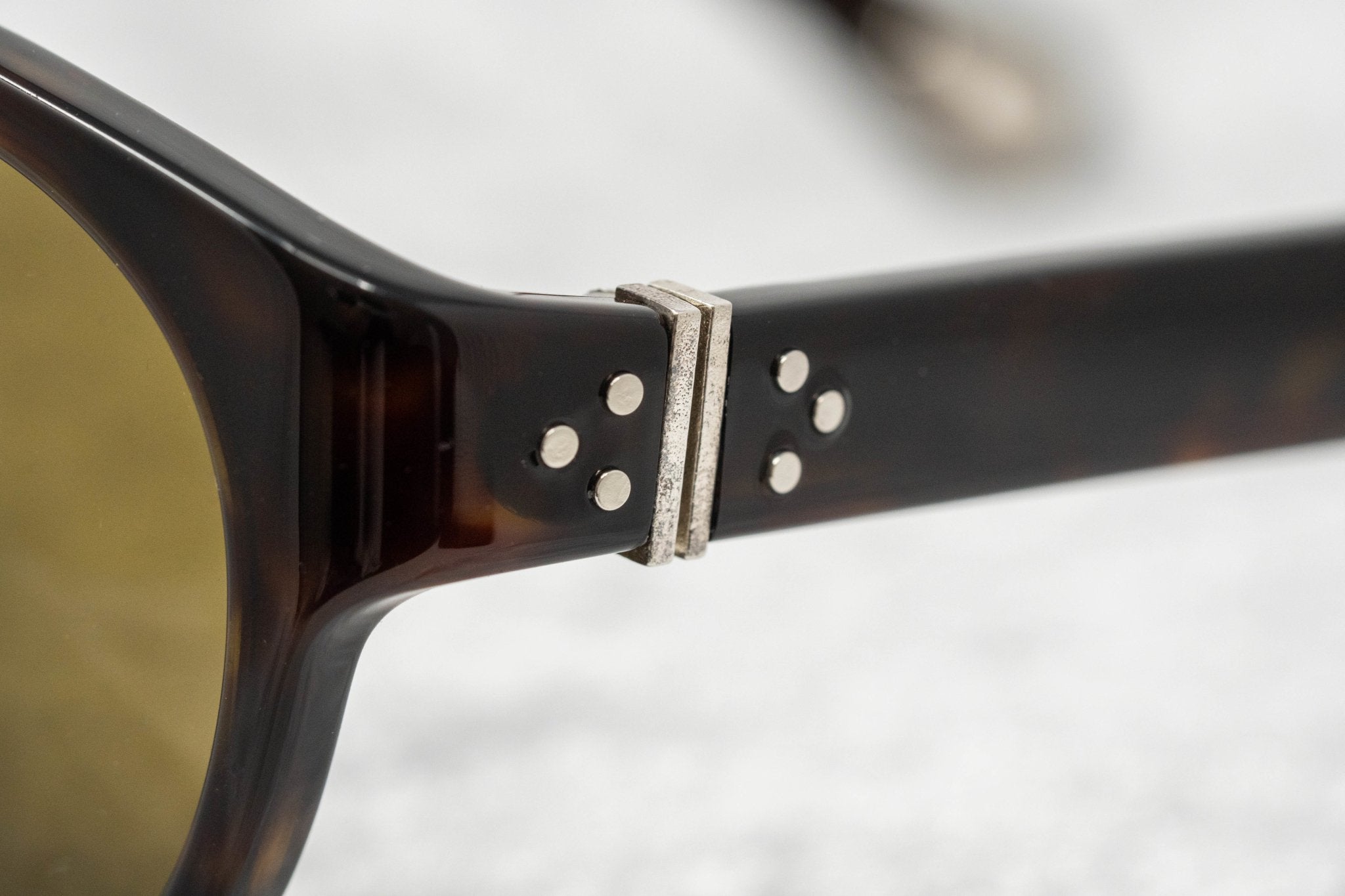 Ann Demeulemeester Sunglasses Flat Top Amber Tortoise Shell and Brown