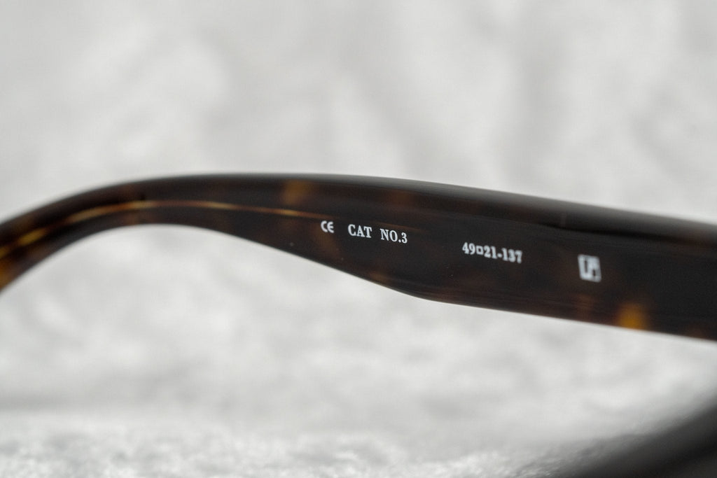 Ann Demeulemeester Sunglasses Flat Top Amber Tortoise Shell and Brown