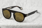 Ann Demeulemeester Sunglasses Flat Top Amber Tortoise Shell and Brown