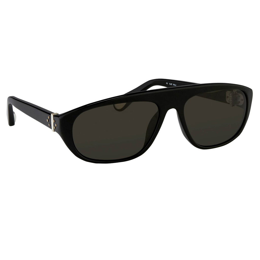 Ann Demeulemeester Sunglasses Flat Top Black and Grey