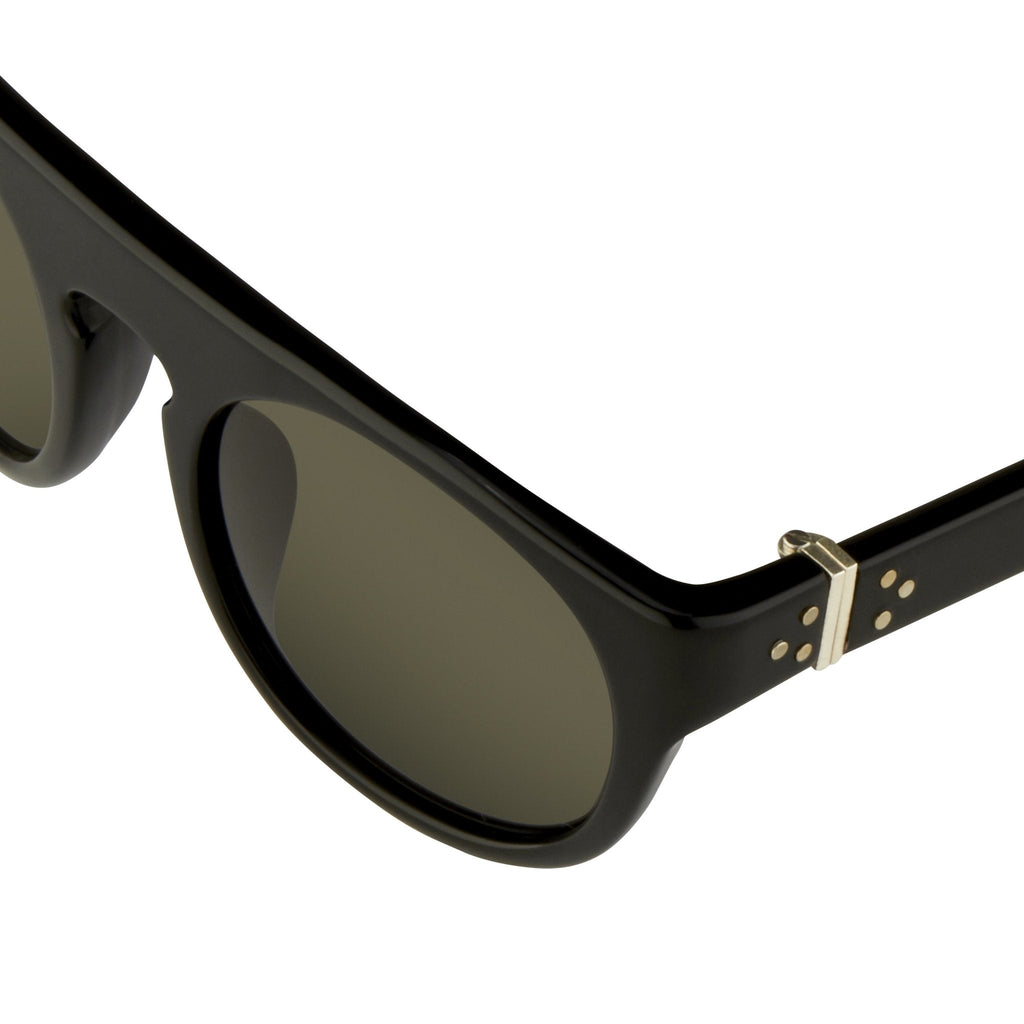 Ann Demeulemeester Sunglasses Flat Top Black and Grey Gradient