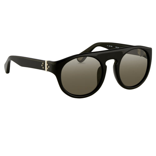 Ann Demeulemeester Sunglasses Flat Top Black and Grey Gradient