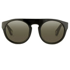 Ann Demeulemeester Sunglasses Flat Top Black and Grey Gradient