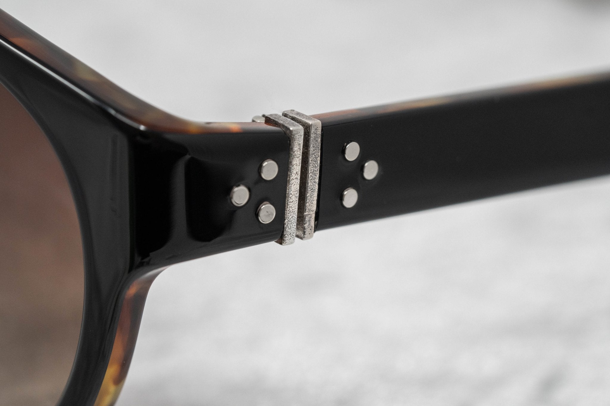 Ann Demeulemeester Sunglasses Flat Top Black and Brown