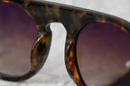 Ann Demeulemeester Sunglasses Flat Top Black and Brown