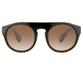 Ann Demeulemeester Sunglasses Flat Top Black and Brown