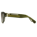 Ann Demeulemeester Sunglasses Flat Top Green and Green Graduated