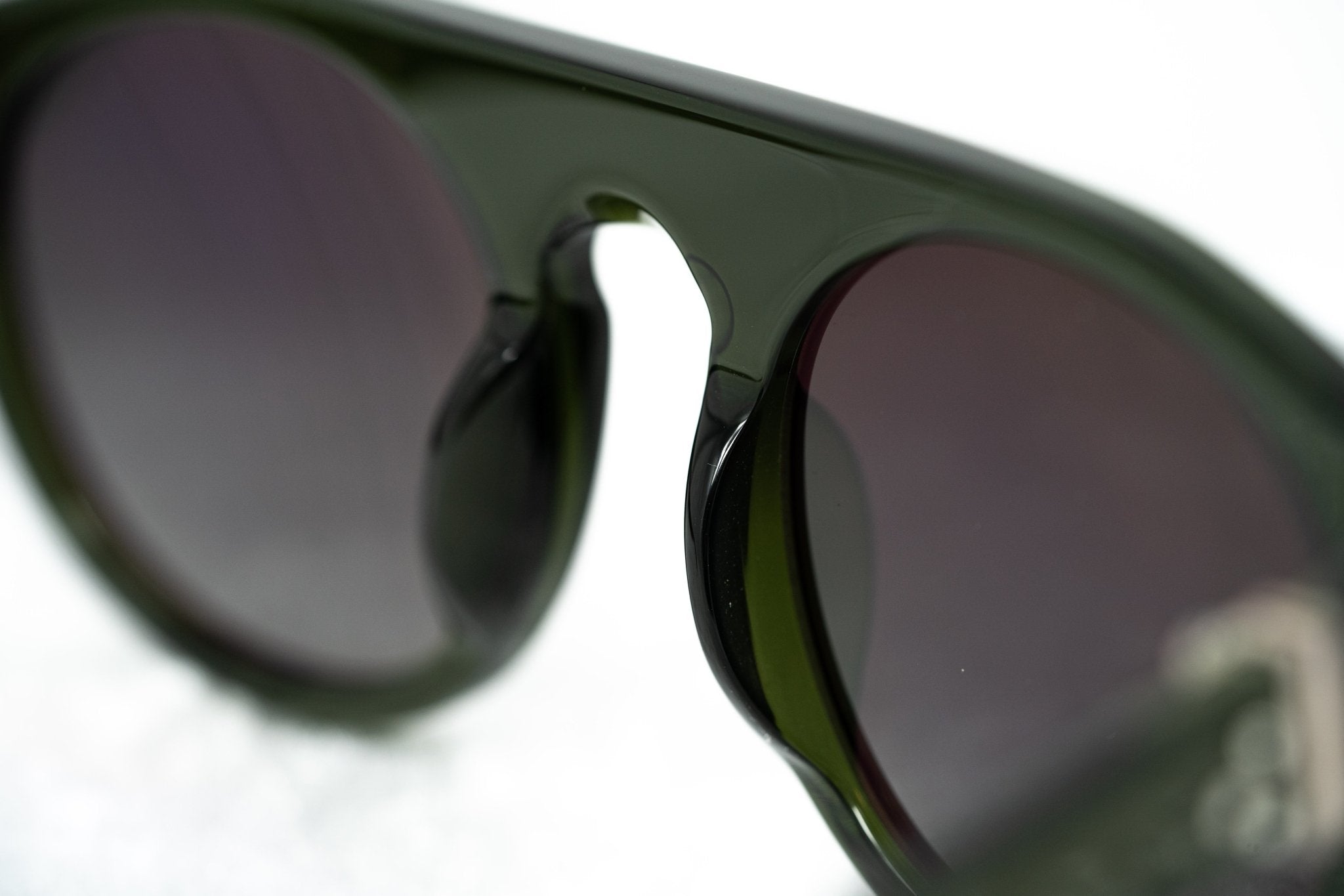 Ann Demeulemeester Sunglasses Flat Top Green and Green Graduated