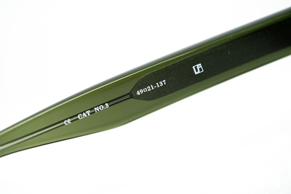 Ann Demeulemeester Sunglasses Flat Top Green and Green Graduated