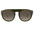 Ann Demeulemeester Sunglasses Flat Top Green and Green Graduated