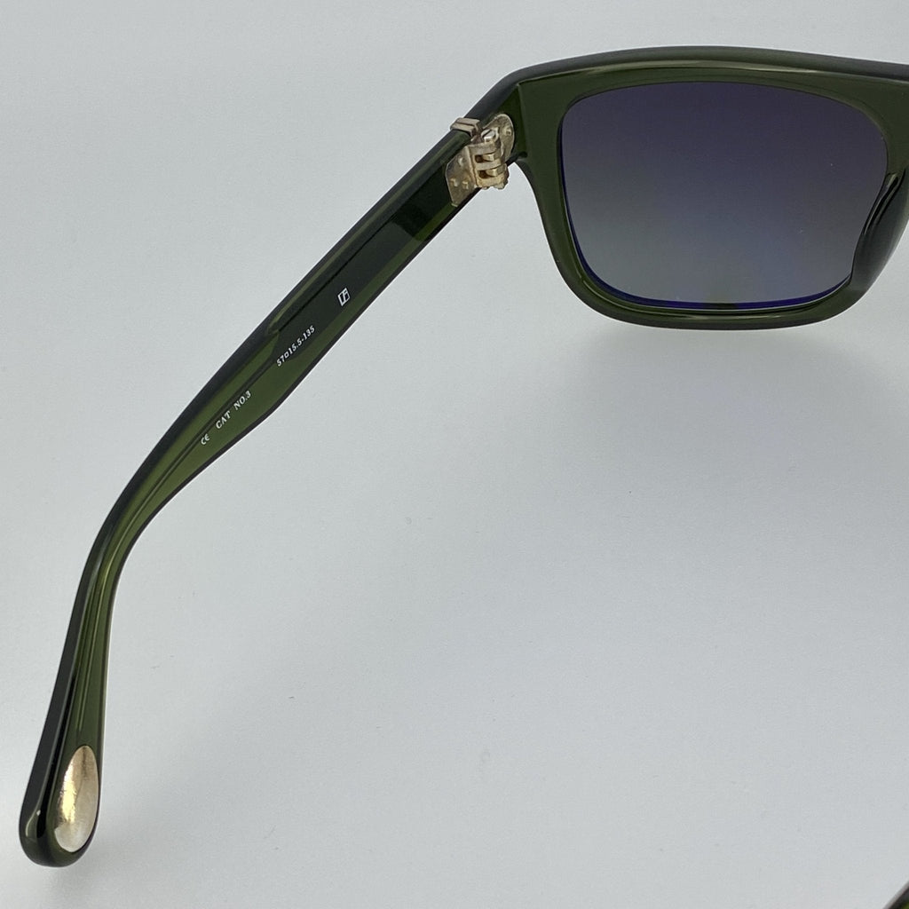 Ann Demeulemeester Men's Sunglasses Flat Top Green