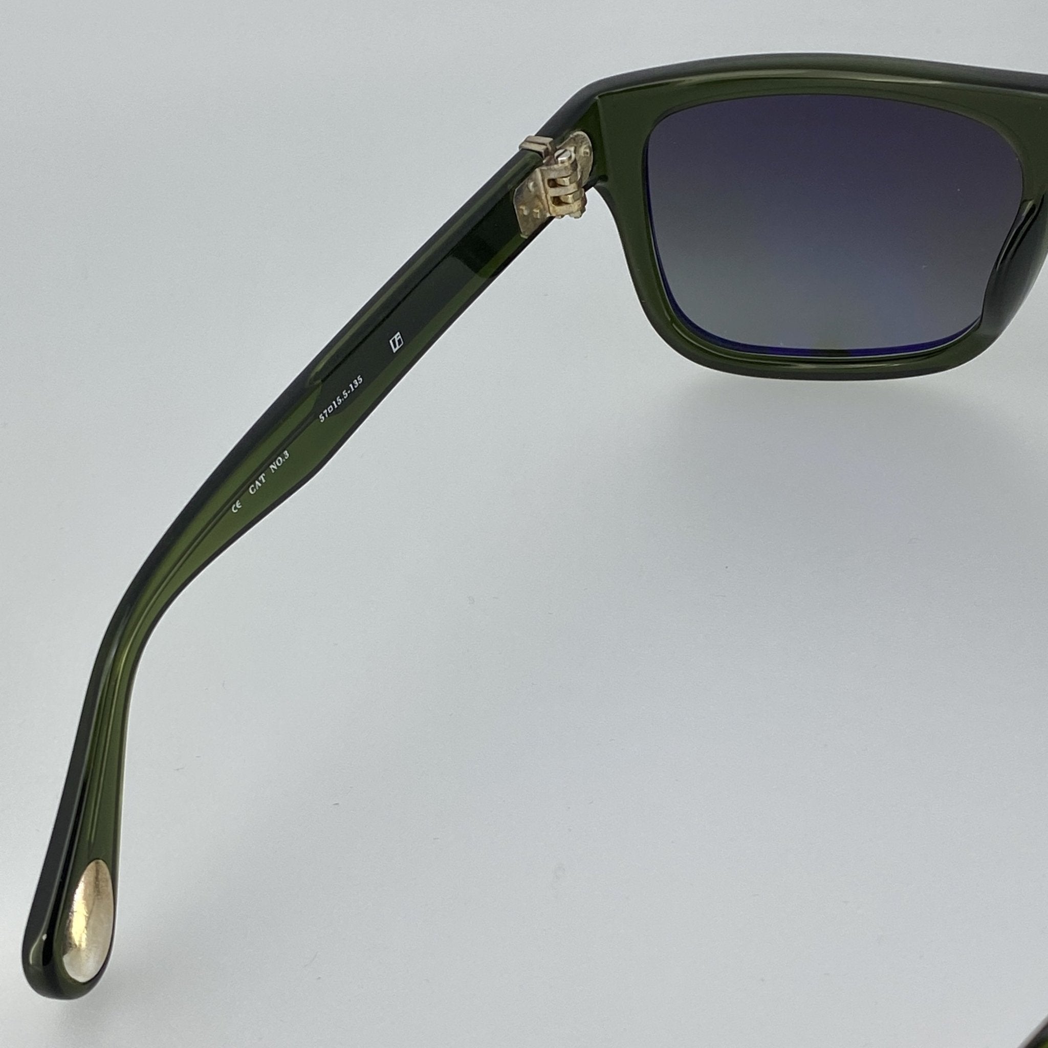 Ann Demeulemeester Men's Sunglasses Flat Top Green