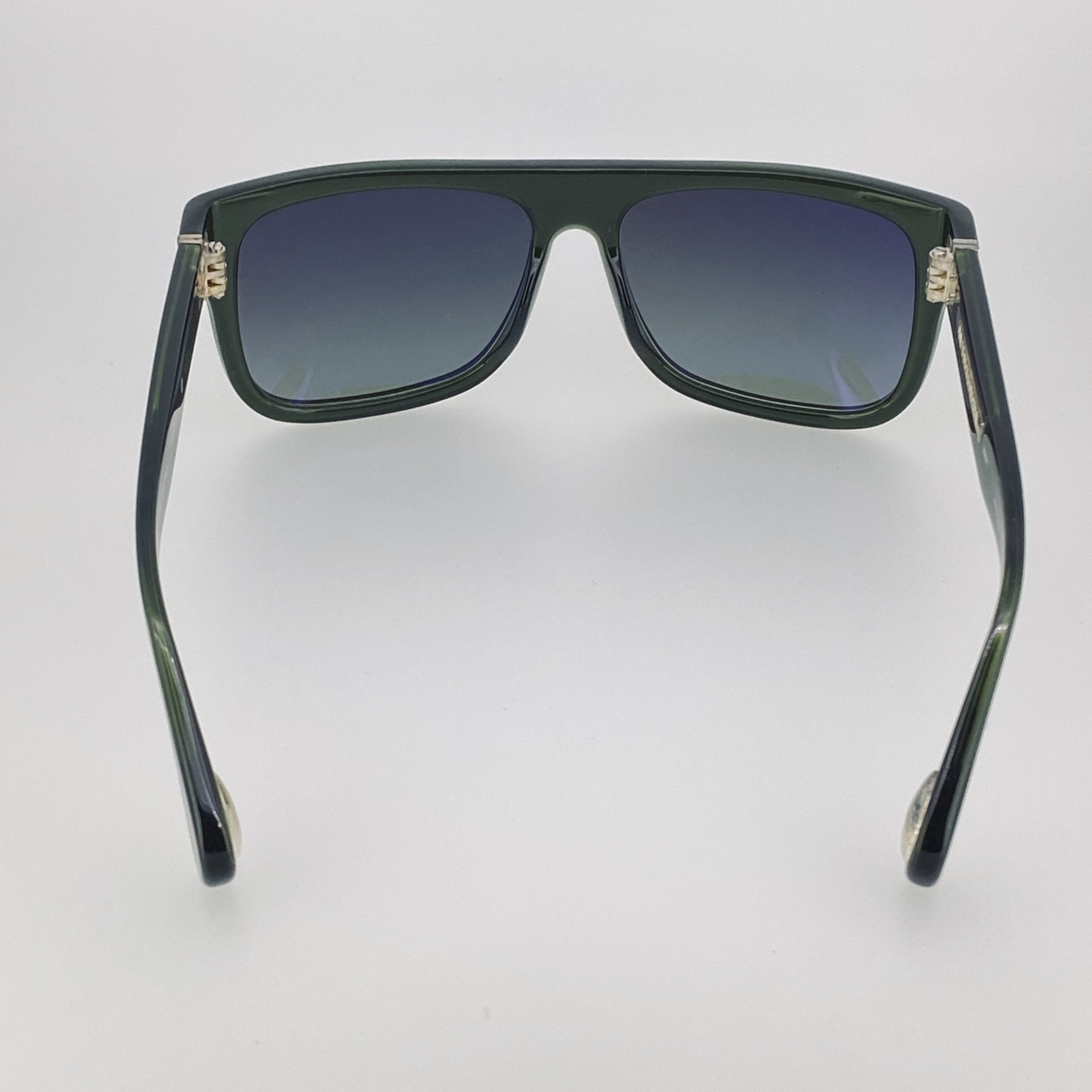 Ann Demeulemeester Men's Sunglasses Flat Top Green