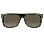 Ann Demeulemeester Men's Sunglasses Flat Top Green