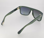 Ann Demeulemeester Men's Sunglasses Flat Top Green