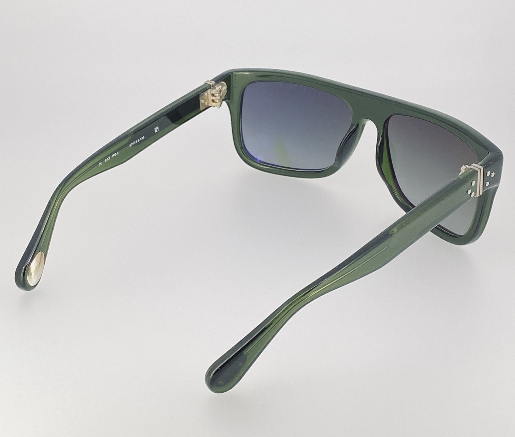 Ann Demeulemeester Men's Sunglasses Flat Top Green