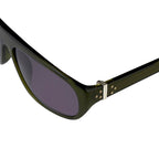 Ann Demeulemeester Men's Sunglasses Flat Top Green and Purple
