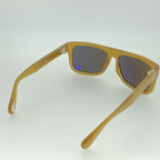 Ann Demeulemeester Sunglasses Flat Top Honey Orange and Green