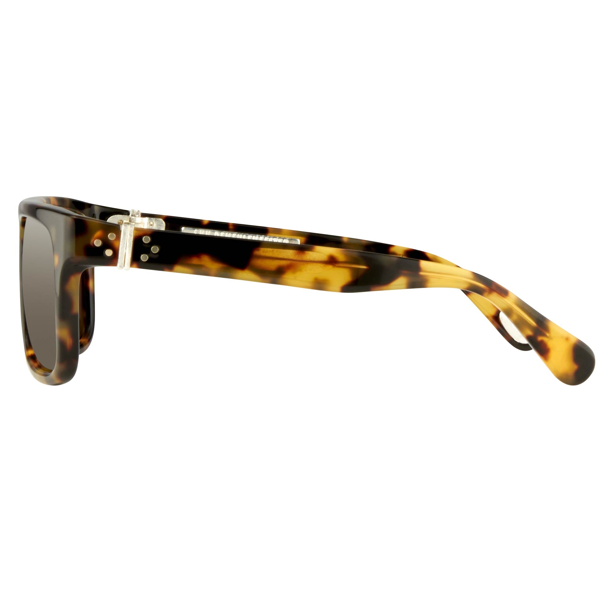 Ann Demeulemeester Men's Sunglasses Flat Top Tortoise and Grey